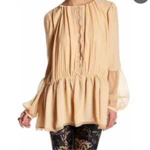 Free people soul serene front lace back open top size S